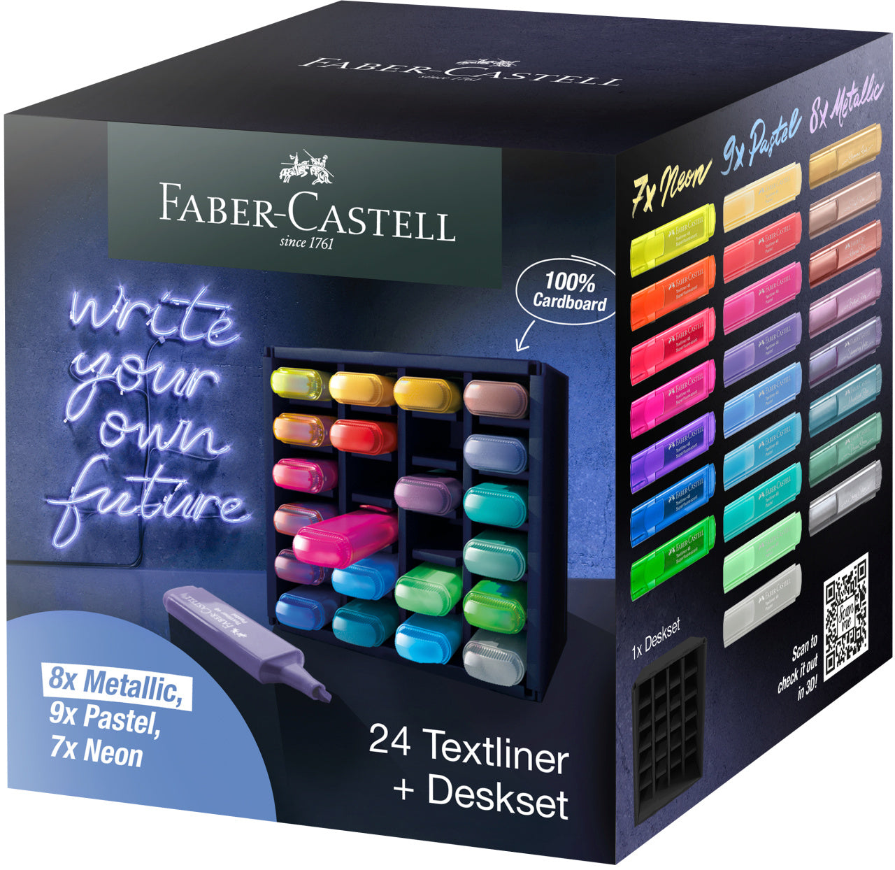 SET BIROU 24 BUC TEXTMARKER 46 FABER-CASTELL SET BIROU 24 BUC TEXTMARKER 46 FABER-CASTELL